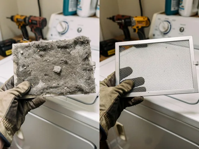 Professional lint trap cleaning by Berlin Dryer Vent Cleaning in Berlin