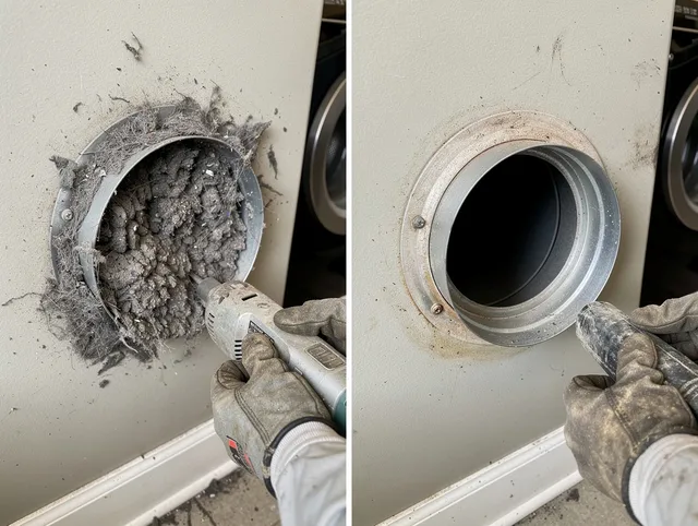 Professional clogged vent cleaning by Berlin Dryer Vent Cleaning in Berlin