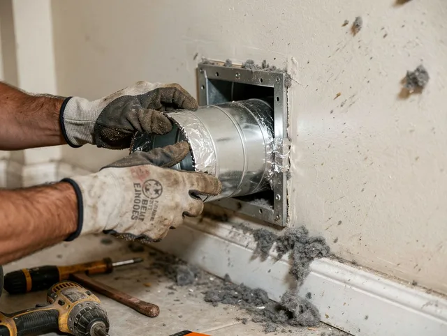 Professional dryer vent repair and installation by Berlin Dryer Vent Cleaning in Berlin