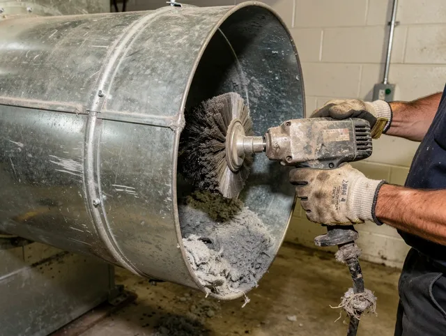 Industrial-grade dryer vent cleaning by Berlin Dryer Vent Cleaning in Berlin